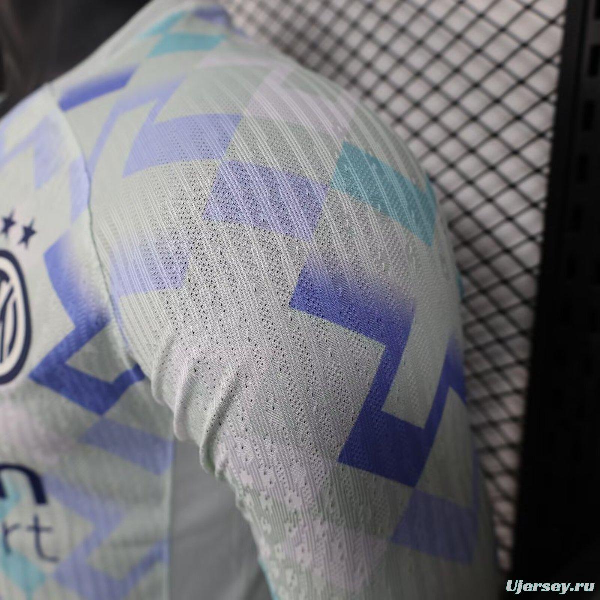 Player Version 25/26 Inter Milan Away WHITE Long Sleeve Jersey