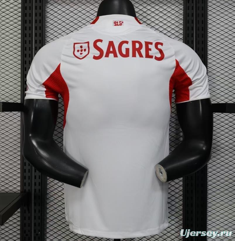 Player Version 25/26 Benfica Third WHITE Jersey
