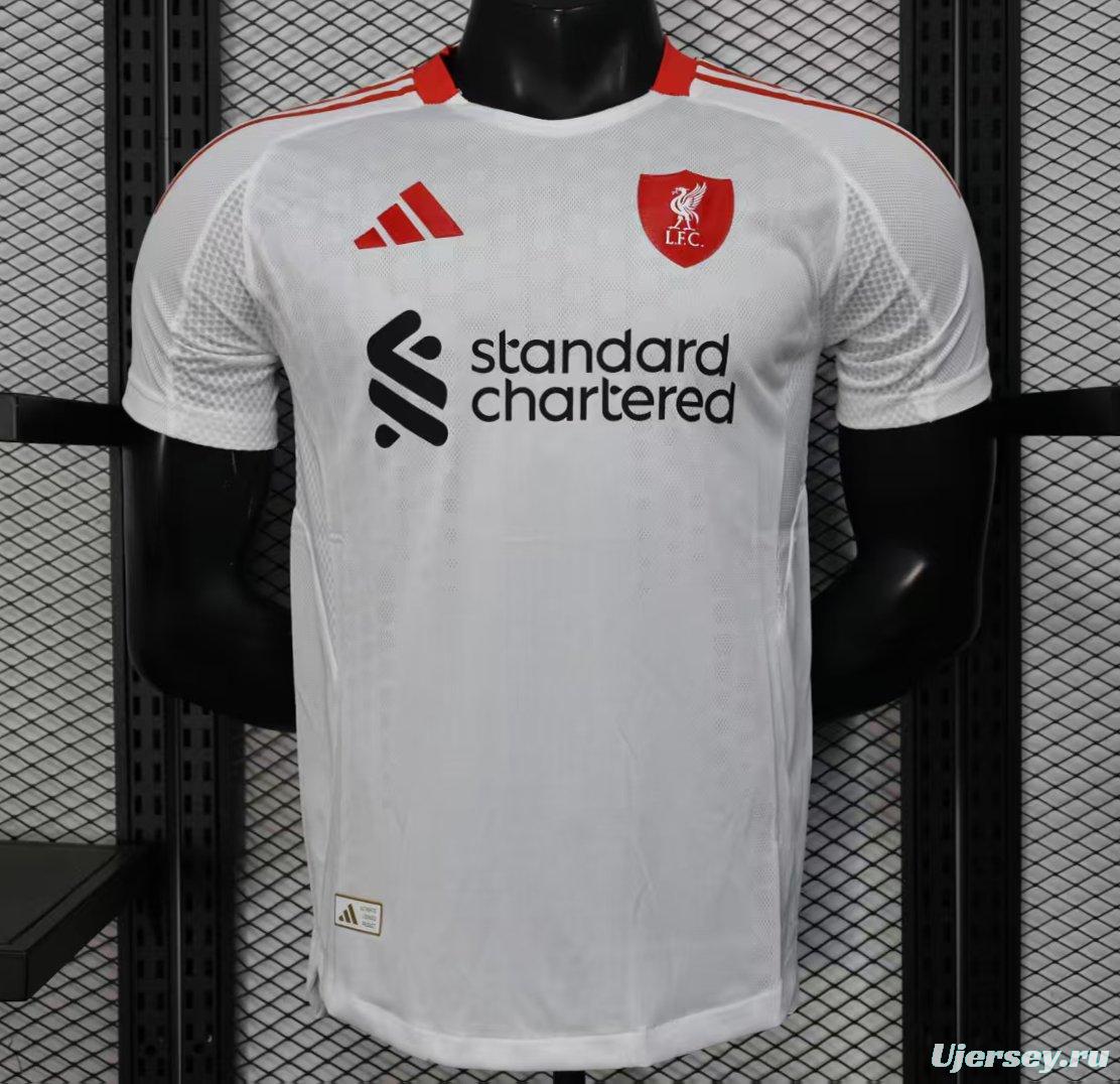 Player Version 25/26 Liverpool Away White Jersey