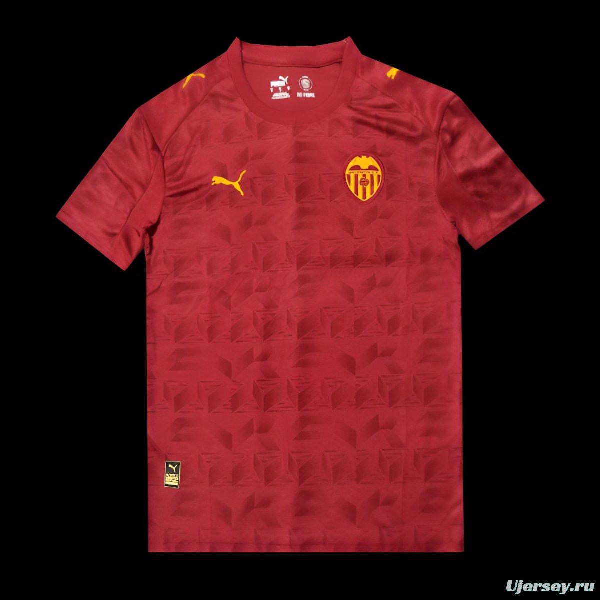 25/26 Valencia Away Red Jersey