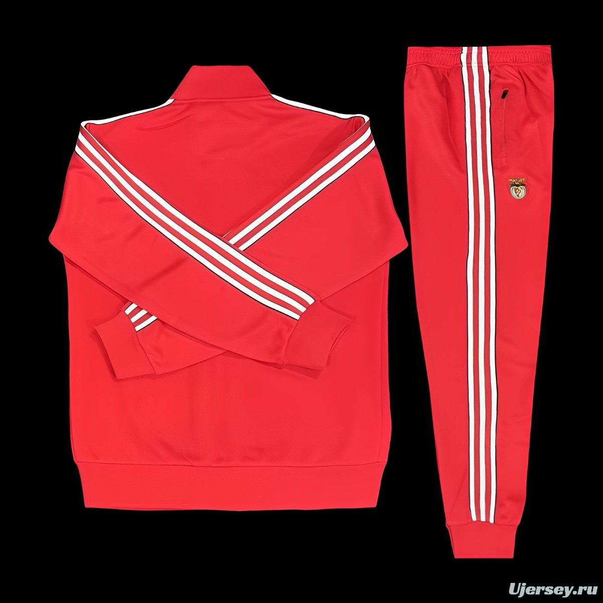 25/26 Benfica Red Full Zipper Tracksuit + Long Pants