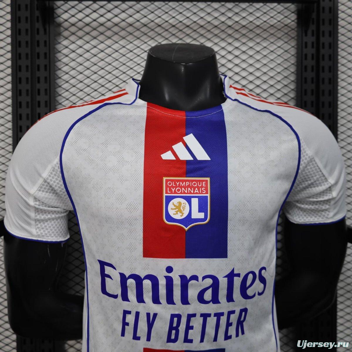 Player Version 25/26 Olympique Lyonnais Home Jersey