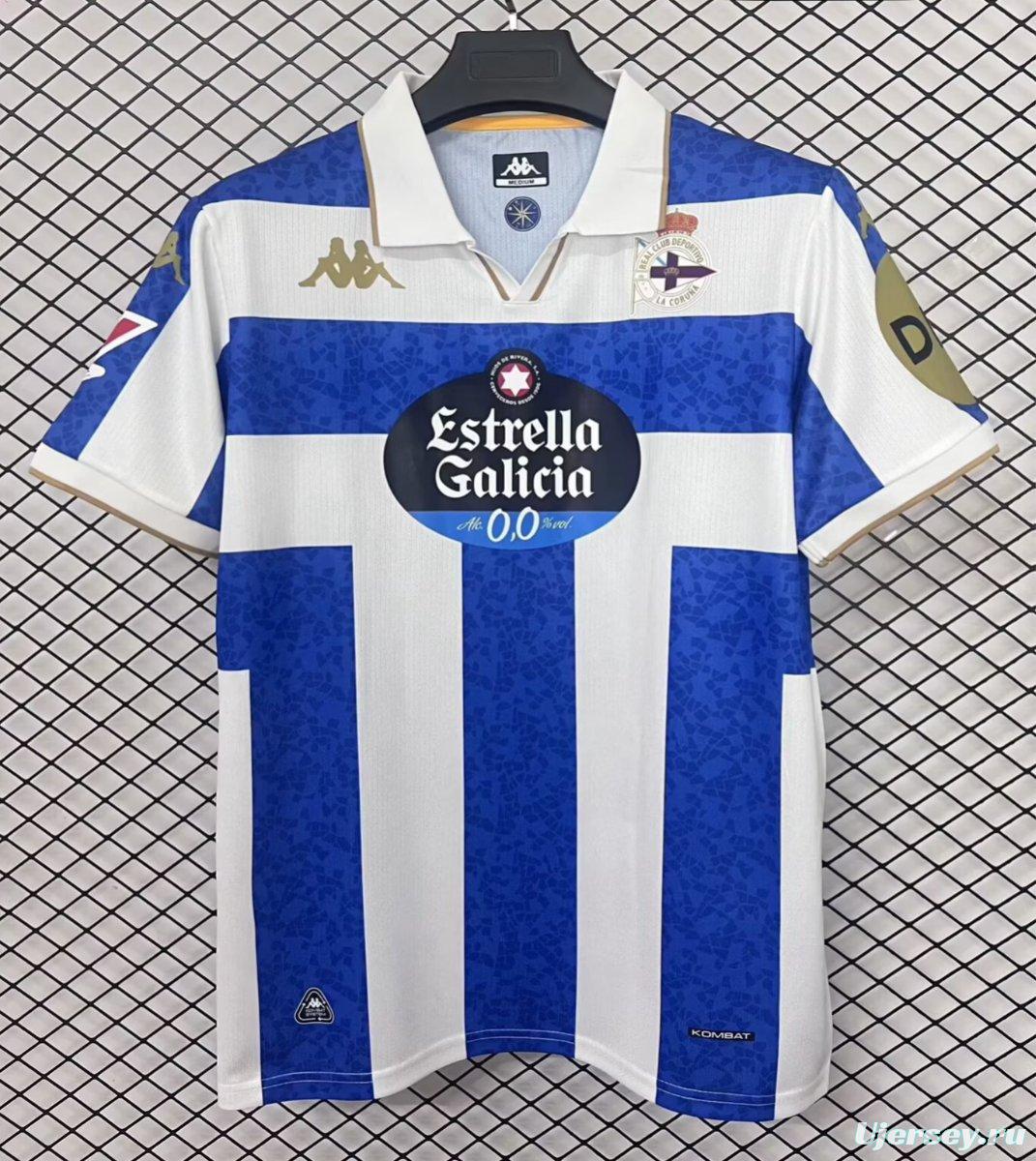 25/26 Deportivo de La Coruna Home Jersey