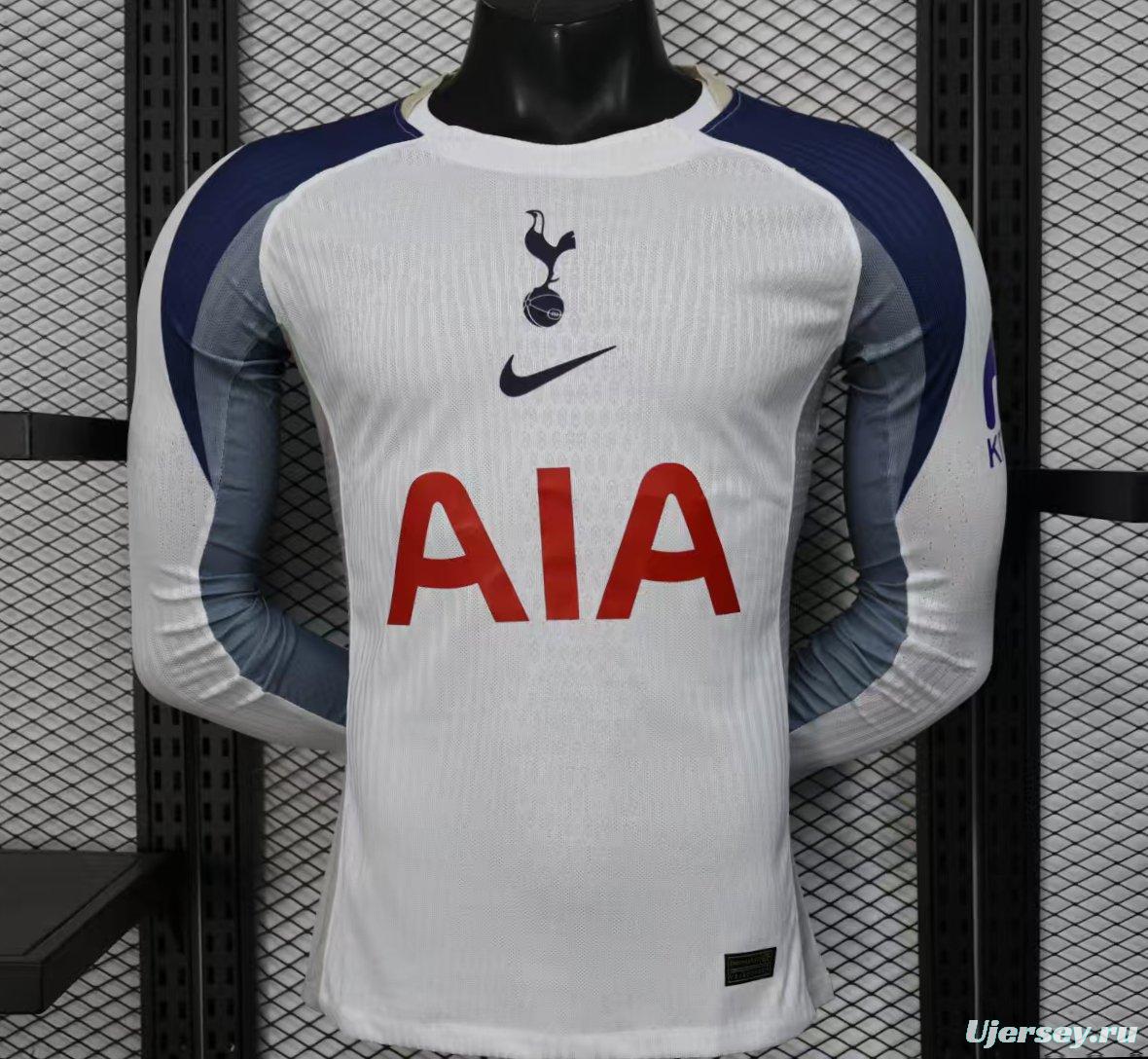 Player Version 25/26 Tottenham Hotspur Home Long Sleeve Jersey