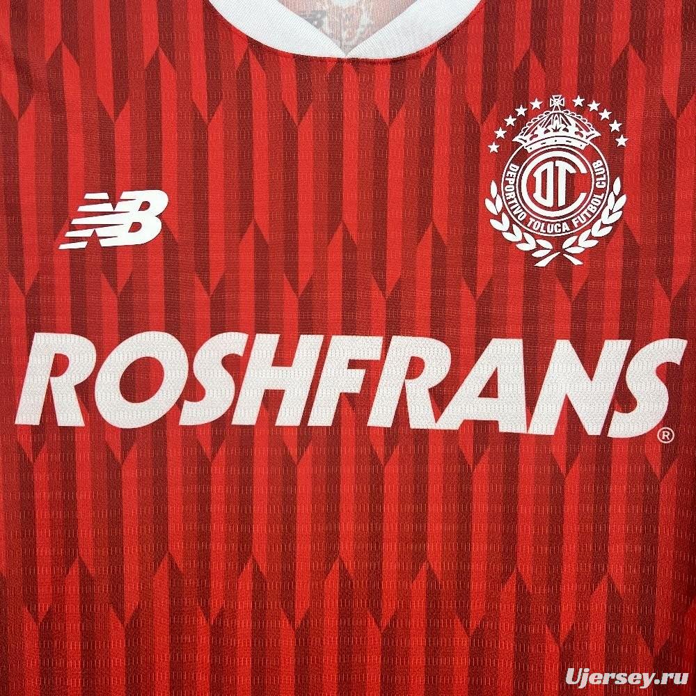 25/26 Deportivo Toluca Home Jersey