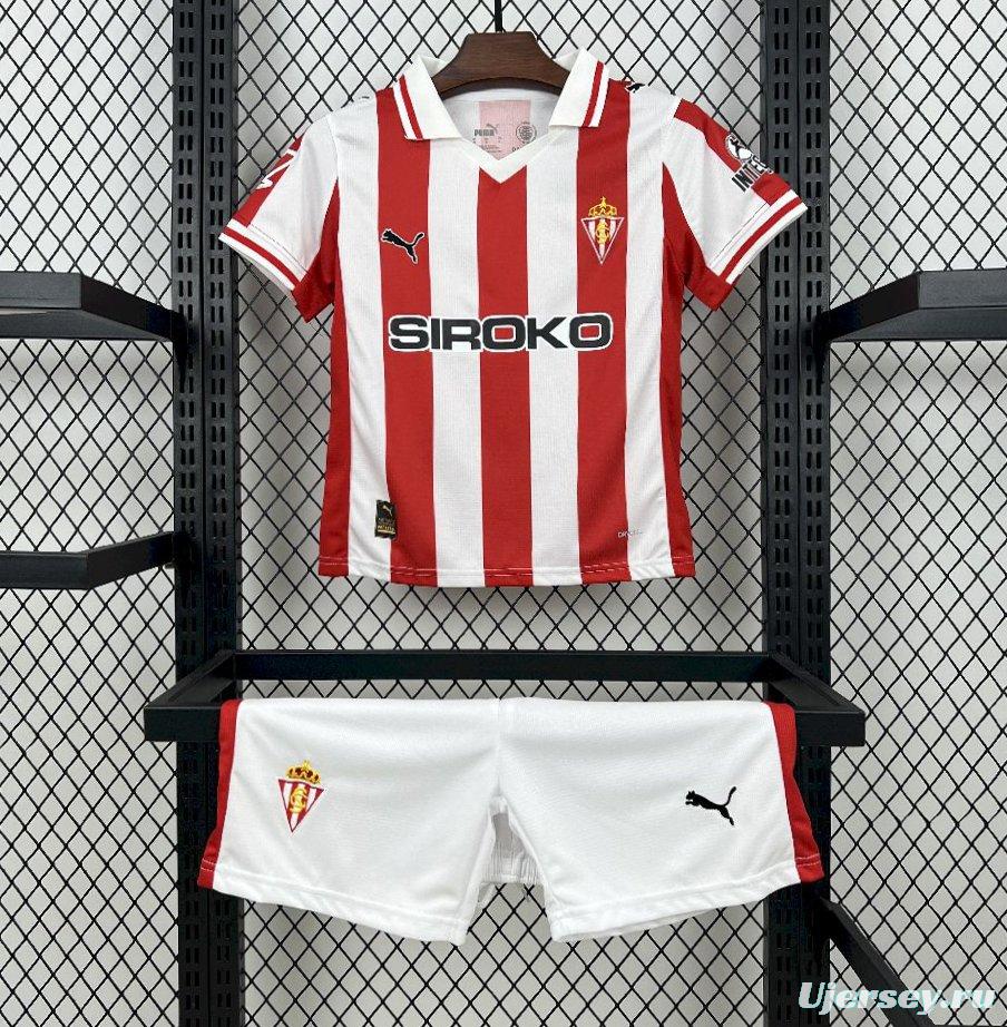2025/26 Kids Sporting De Gijon Home Kit