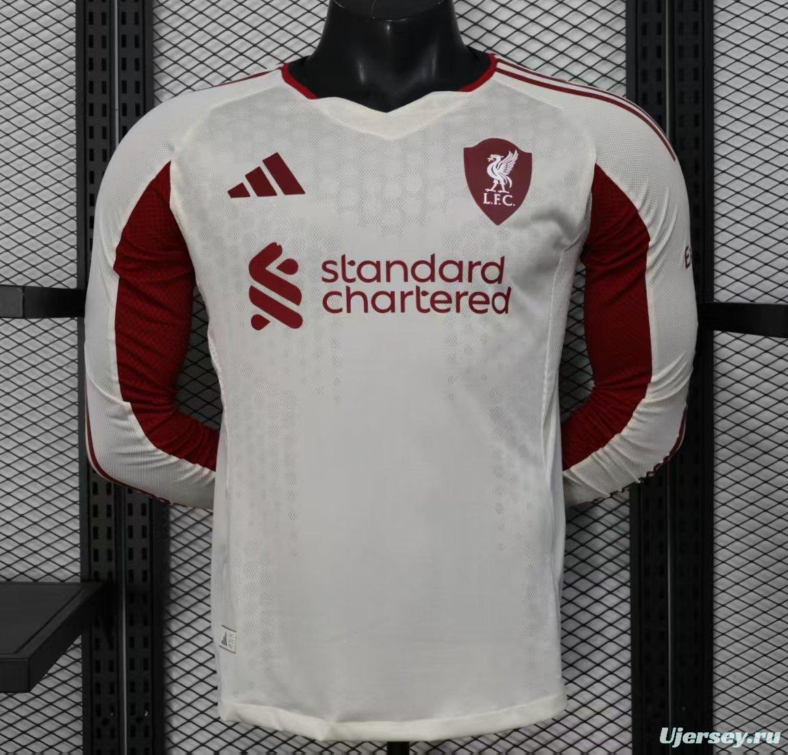Player Version 25/26 Liverpool Away Long Sleeve Jersey