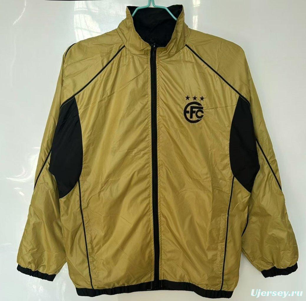 25/26 Equipo FC Reversible Golden/Black Reversible  Windbreaker