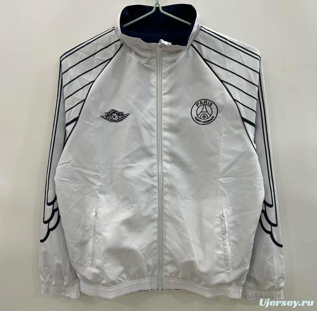25/26 PSG Reversible White/Navy  Windbreaker