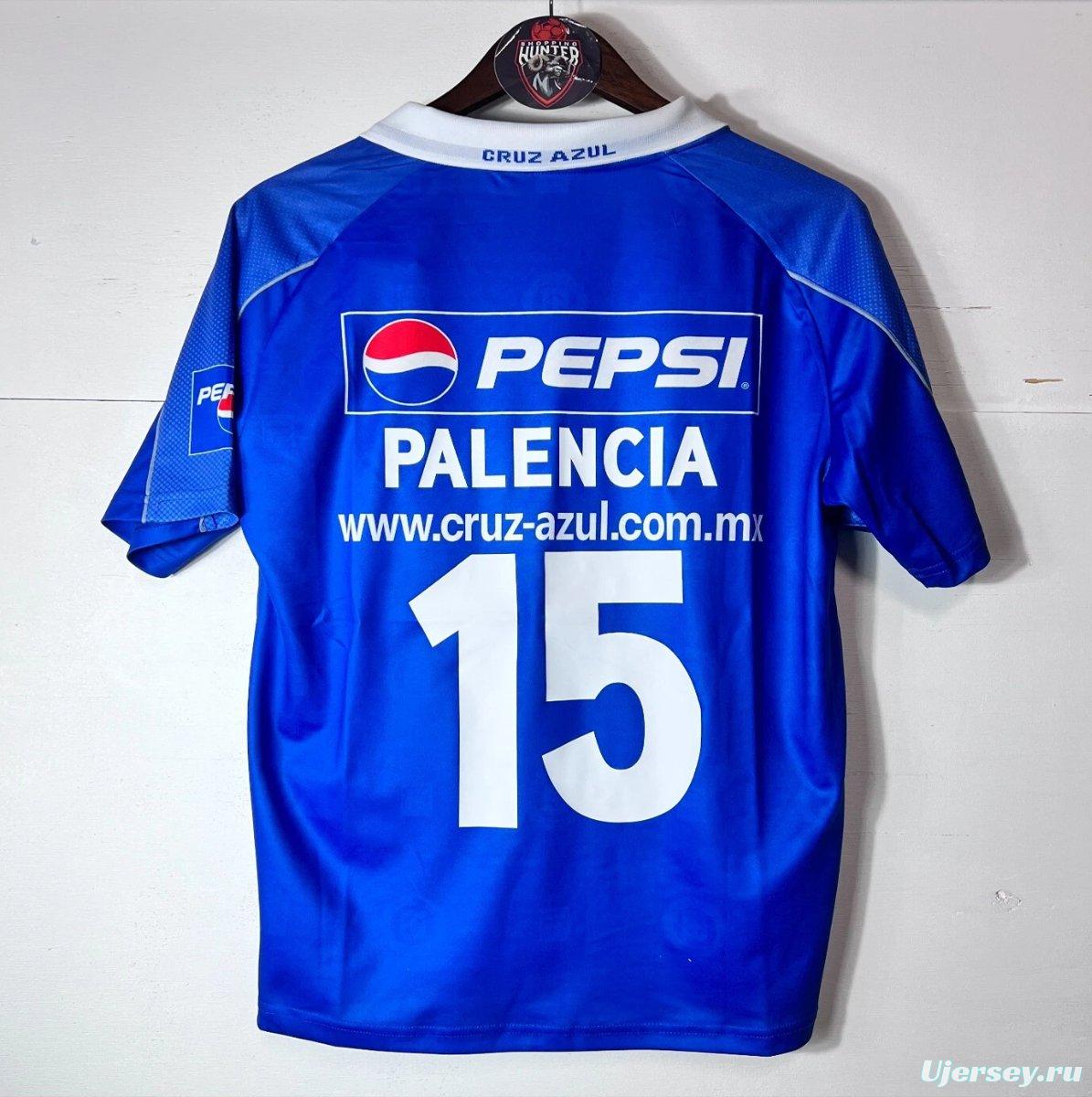 Retro 01/02 Cruz Azul Jersey Copa Libertadores Home Jersey