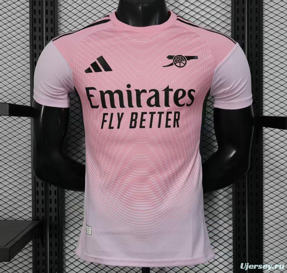 Player Version 25/26 Arsenal Pink Pre-Match Jersey
