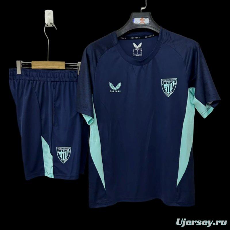2526 Athletic Bilbao Training Jersey Royal Blue+Shorts