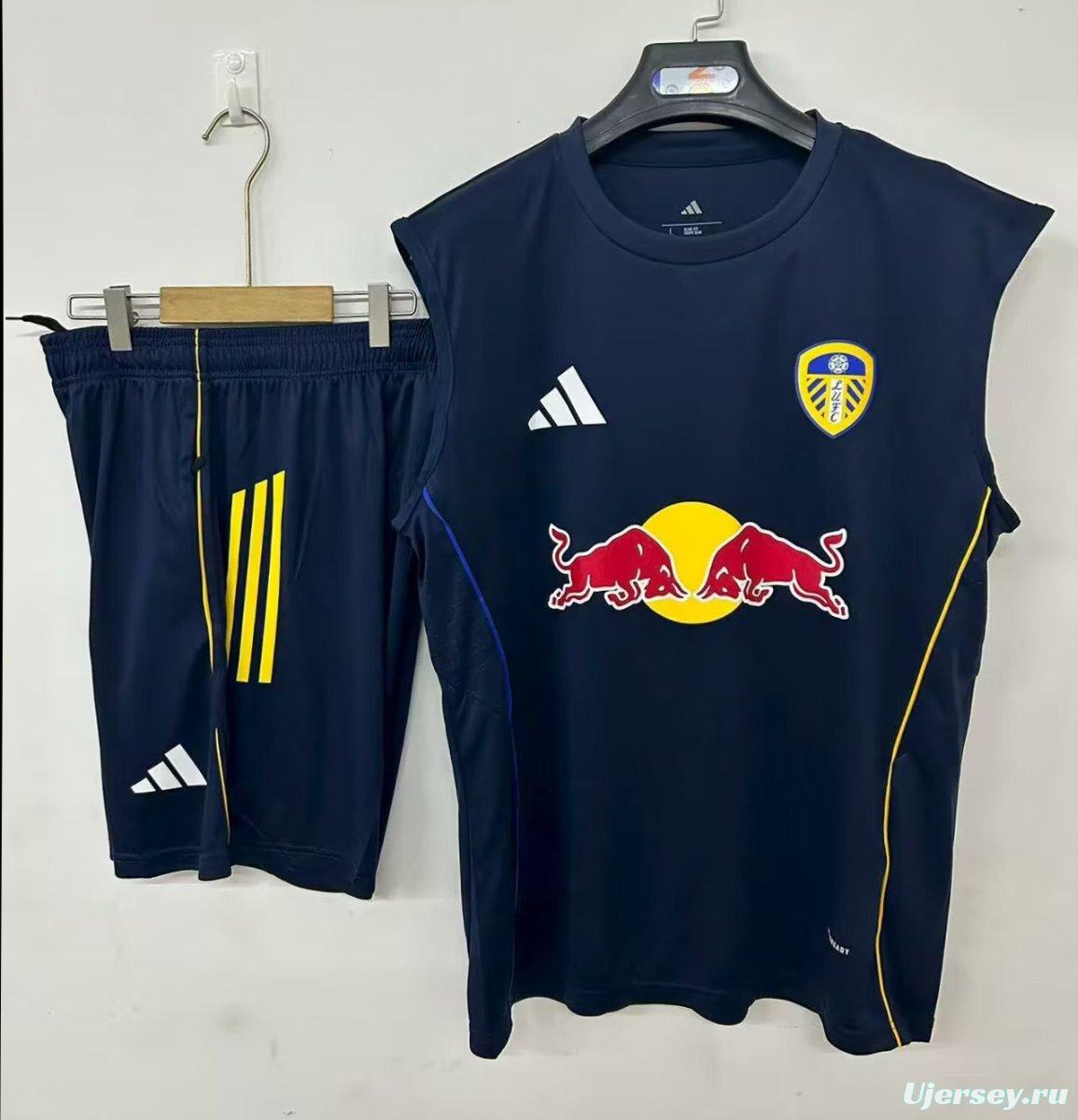 25/26 Leeds United Vest Jersey Royal Blue+ Shorts