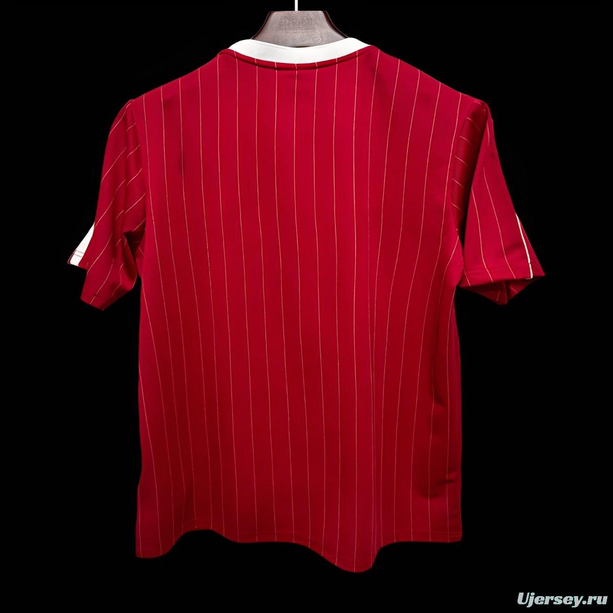 25/26 Manchester United Adidas Original Terrace Icons Wine Jersey