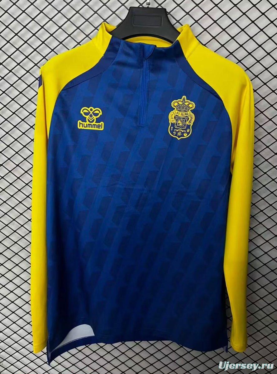 25/26 Las Palmas Half Zipper Yellow/Blue Jacket