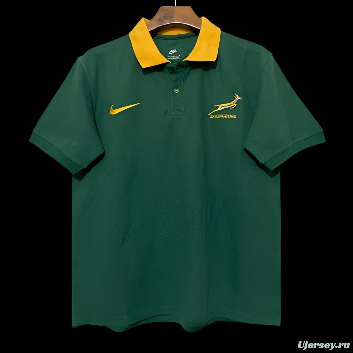 2026 South Africa Green Polo Rugby Jersey