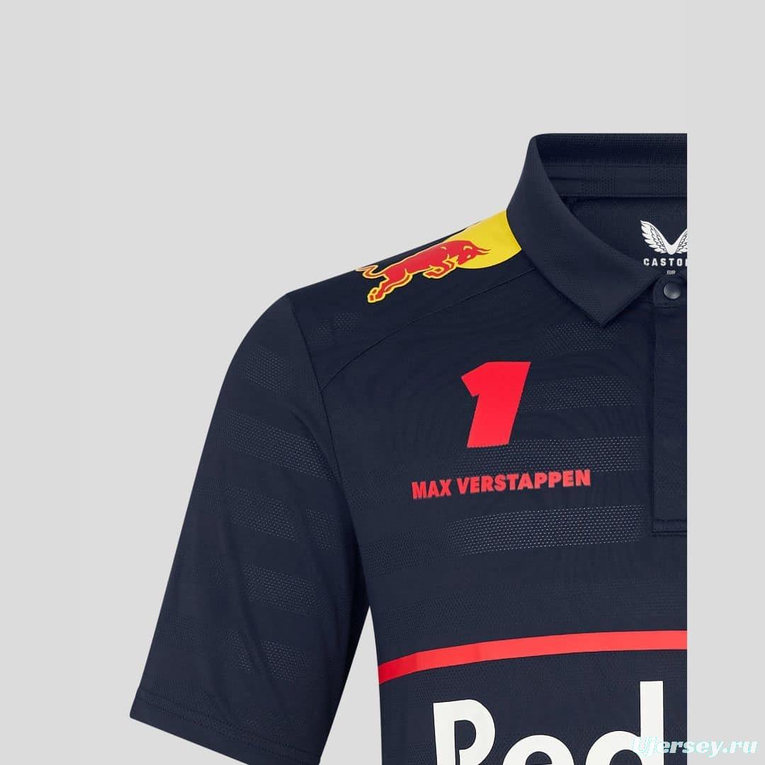 2025 F1 Oracle Red Bull Racing Navy Team Polo Shirt
