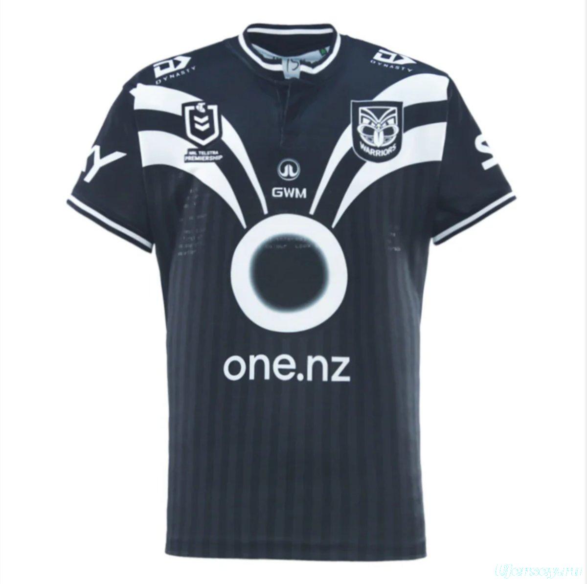 25/26 Kids New Zealand Warriors Navy with White Diagonal Stripes Jersey