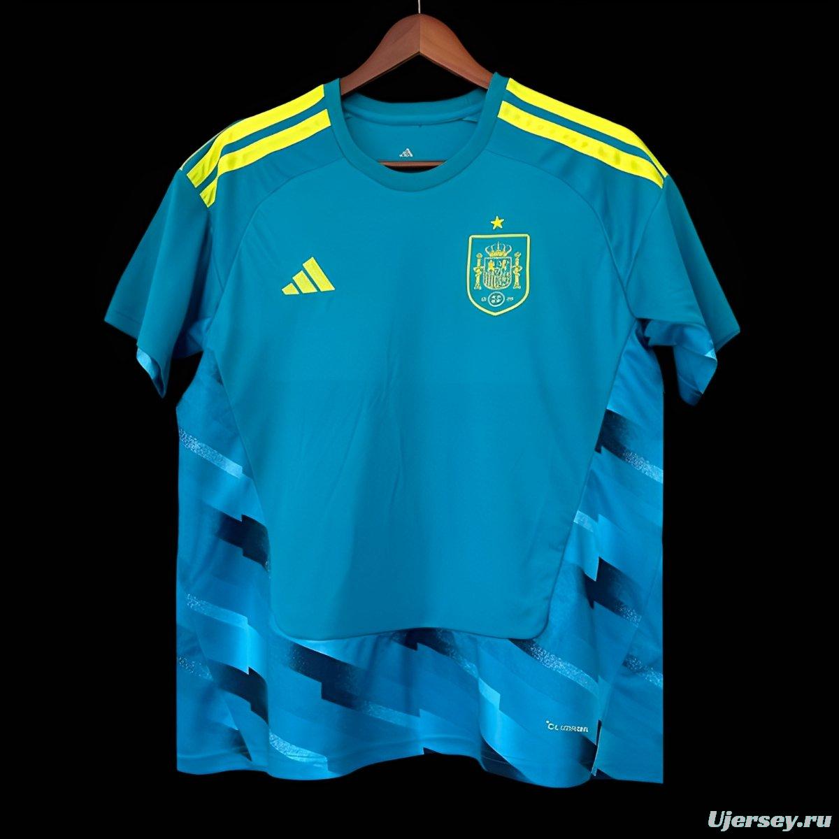 2026 Spain Blue Goalkeeper Jersey