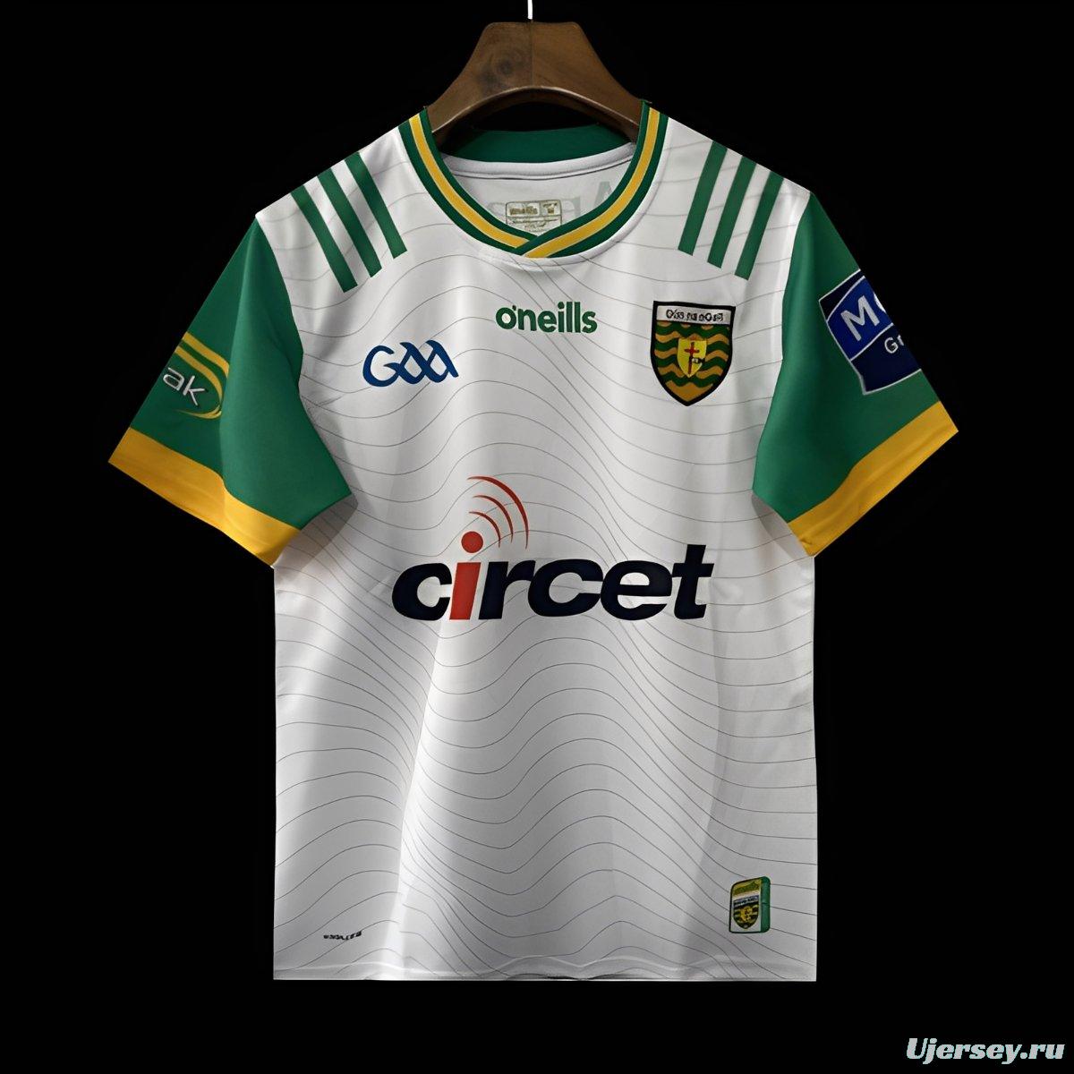 25/26 Donegal GAA White with Green and Gold Trim Jersey