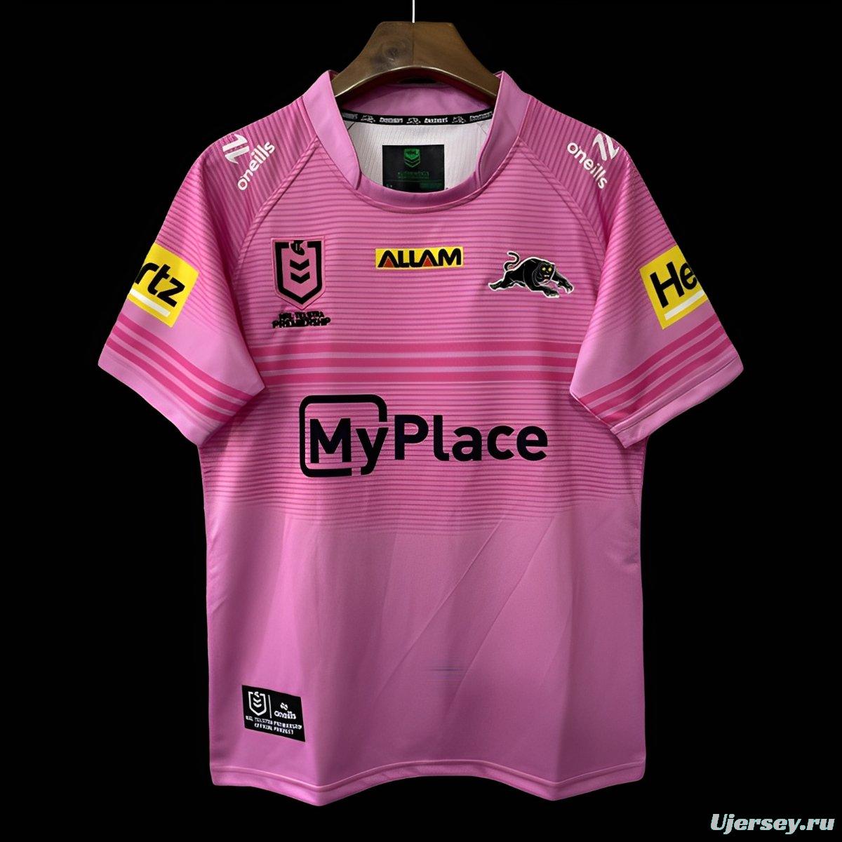 25/26 Penrith Panthers Pink with Gradient Horizontal Stripes Jersey