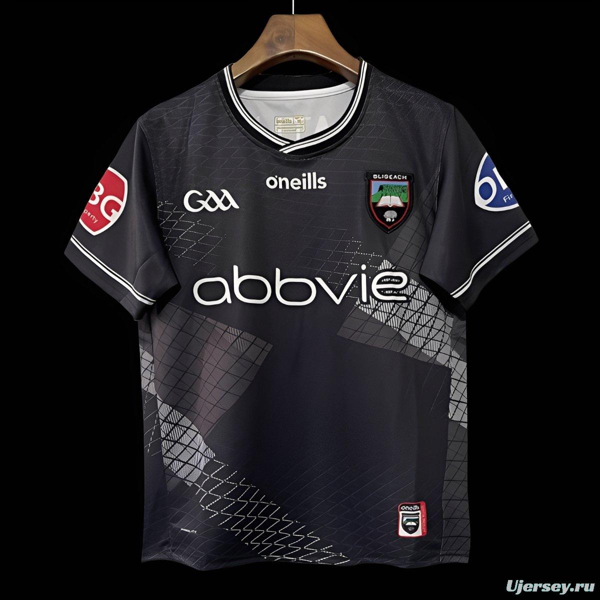 25/26 Sligo GAA Black with Geometric Pattern Jersey