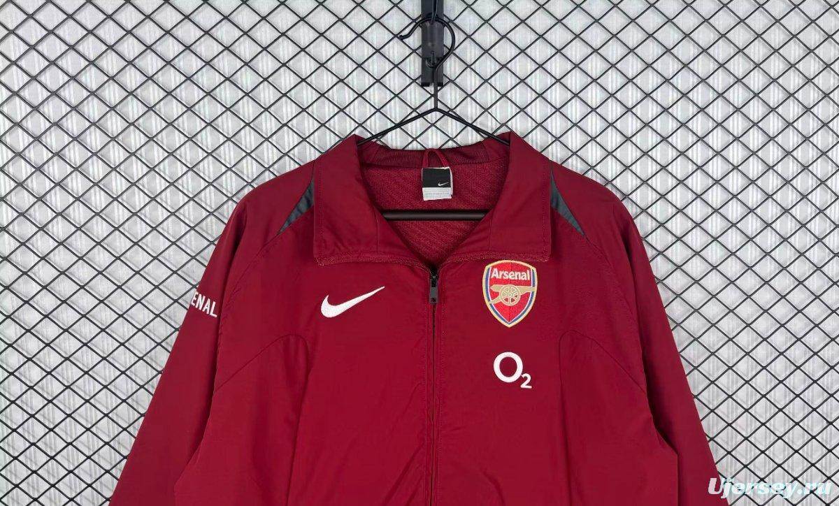 Retro 05/06 Arsenal Third Wine Windbreaker