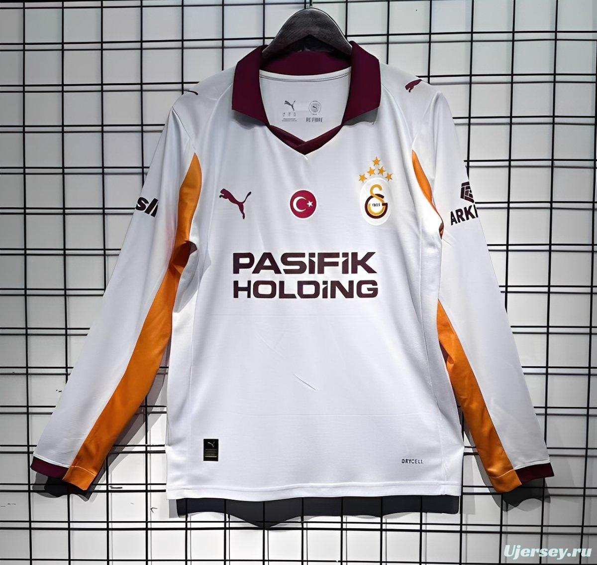 25/26 Galatasaray Away White Long Sleeve Jersey