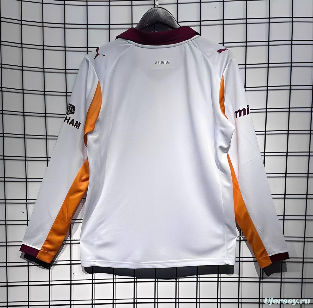25/26 Galatasaray Away White Long Sleeve Jersey