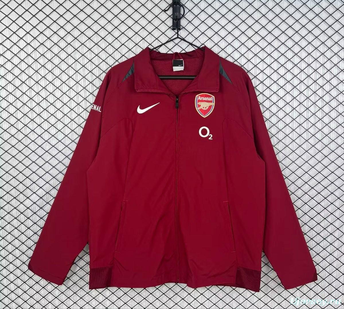Retro 05/06 Arsenal Third Wine Windbreaker