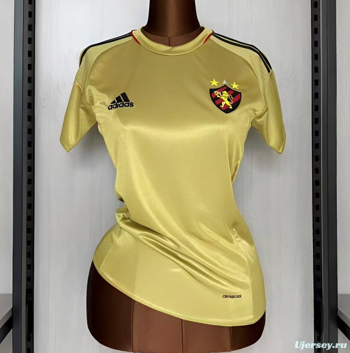 2016 Women Retro Recife Sports Gold Jersey
