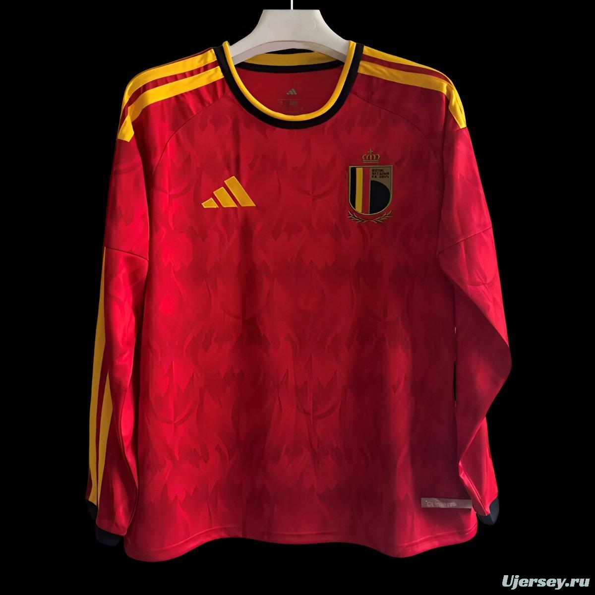 2026 Belgium Home Long Sleeve Jersey