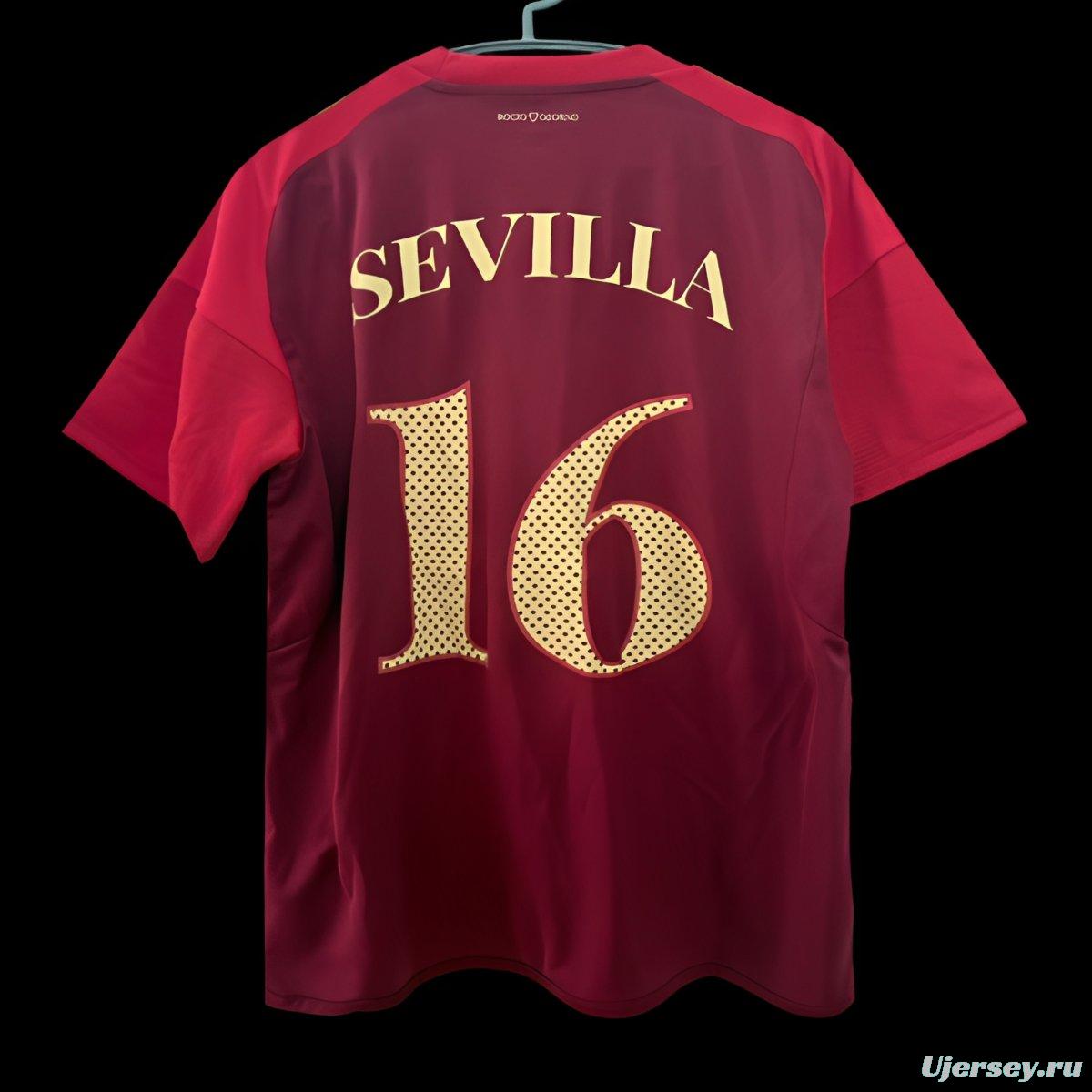 25/26 Sevilla FC Limited Edition Rocio Osorno Red Jersey