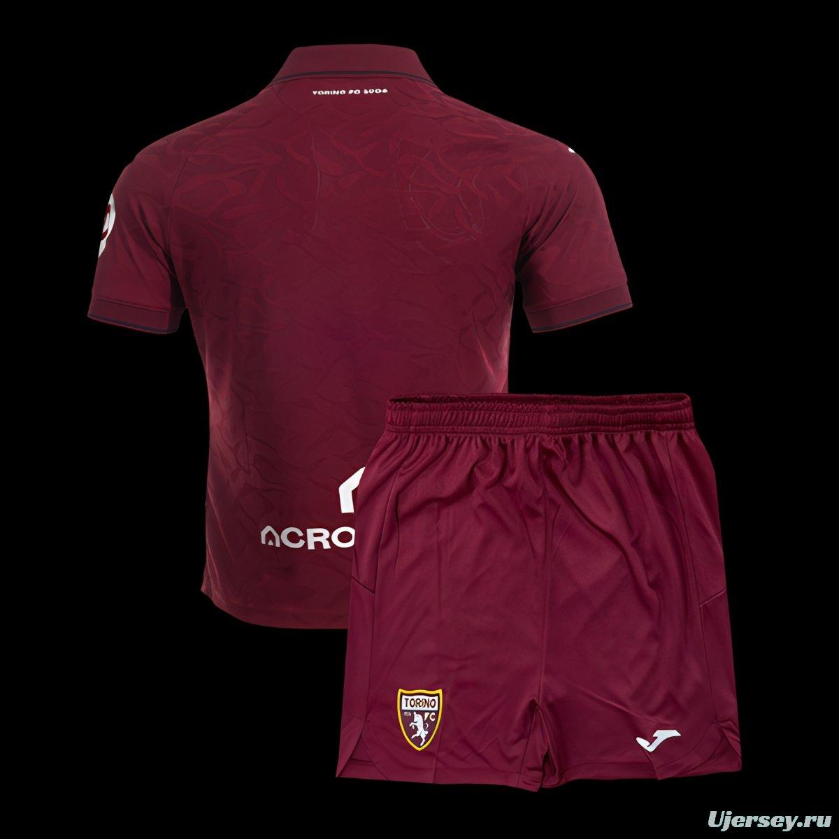 25/26 Kids Torino Home Jersey