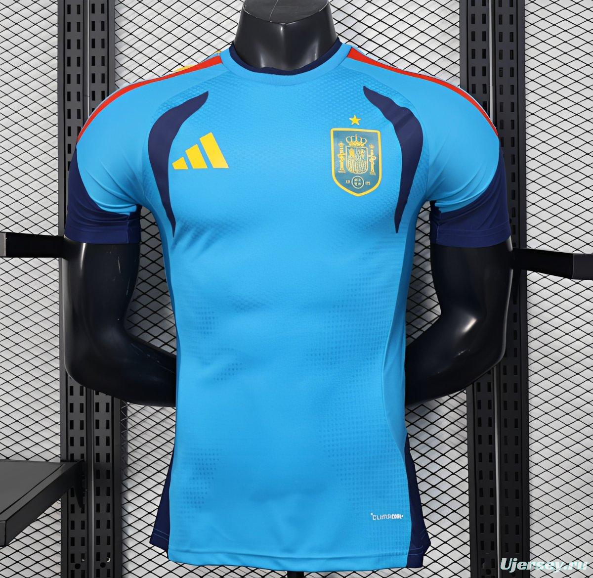2026 Player Version  Spain  Sky Blue Training Jersey