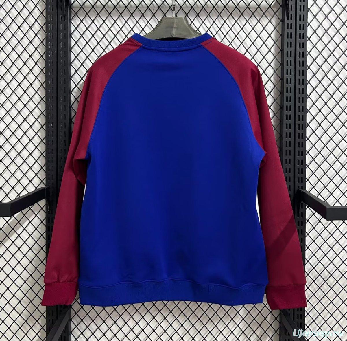 25/26 Barcelona Blue/Wine/White Sweater