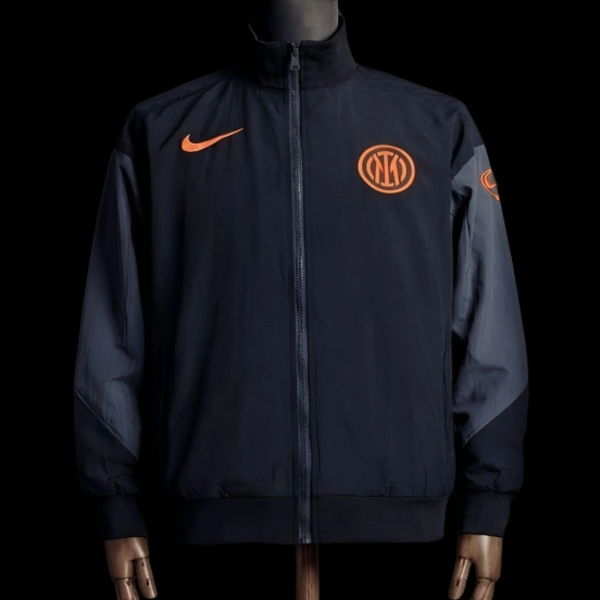 2026 Inter Milan Black Jacket Windbreaker