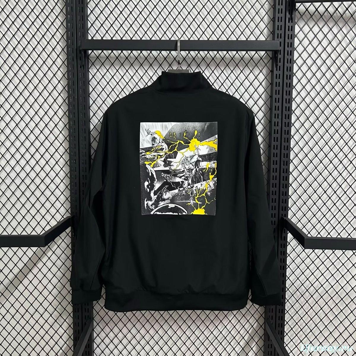 25/26 Real Madrid Marvel Black Full Zipper Windbreaker