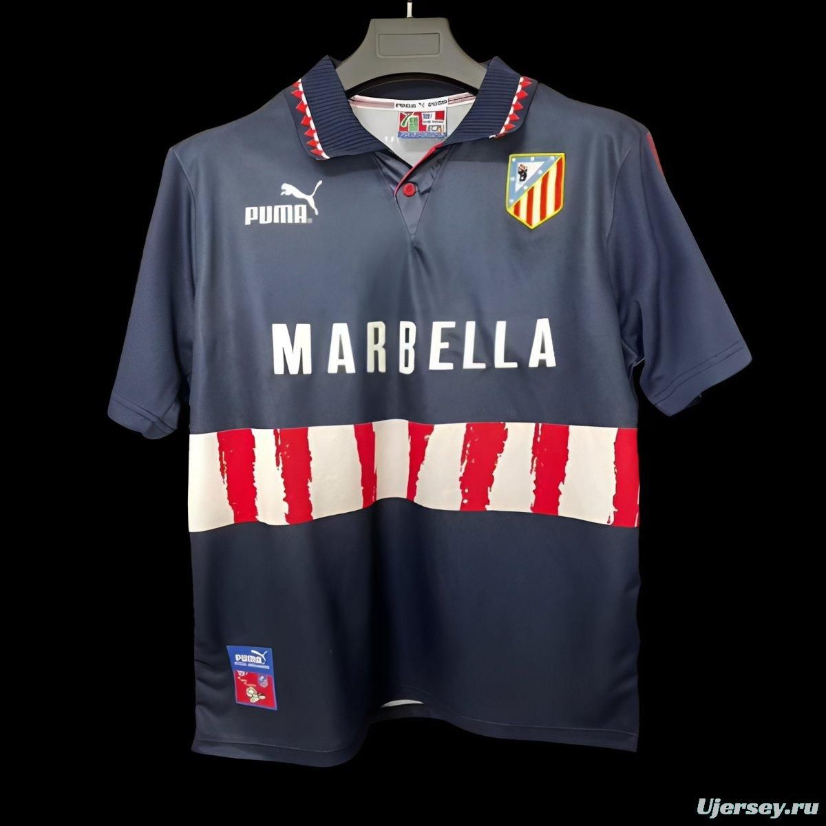 Retro 97/98 Atletico Madrid Away Navy Jersey