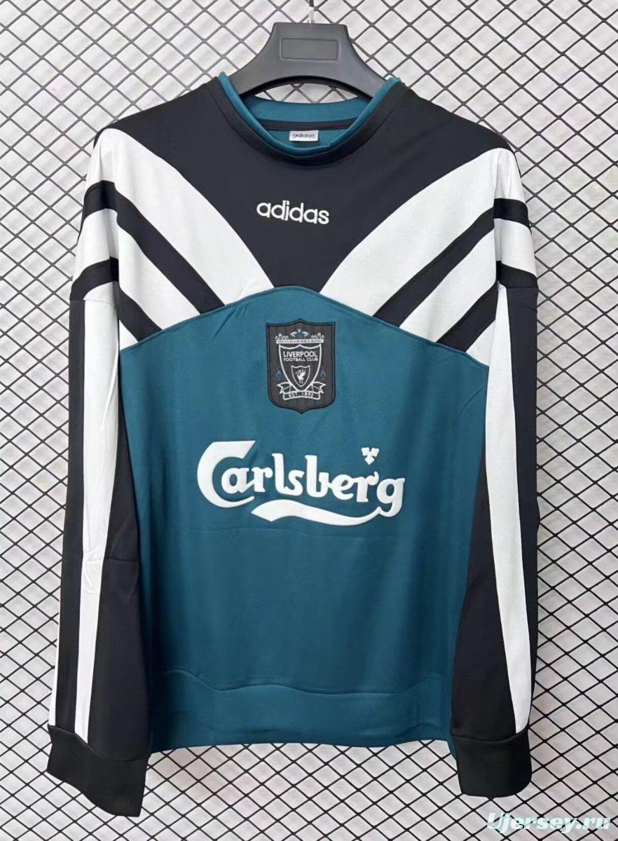 Retro 95/96 Liverpool Green Hoodie