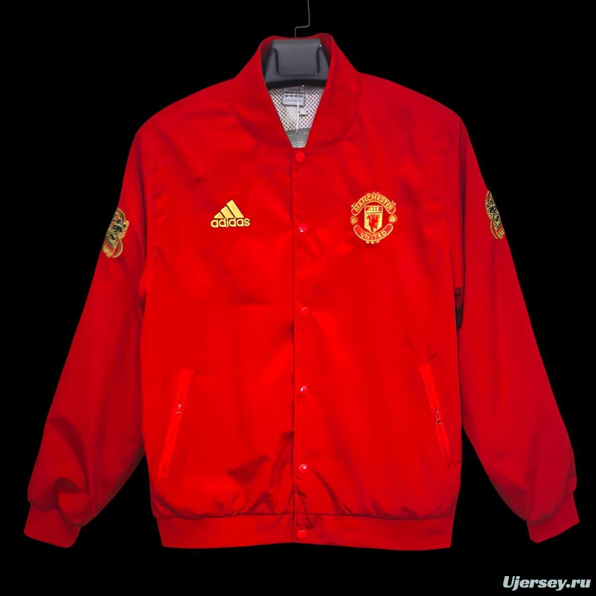 Retro 19/20 Manchester United Chinese New Year Coach Jacket