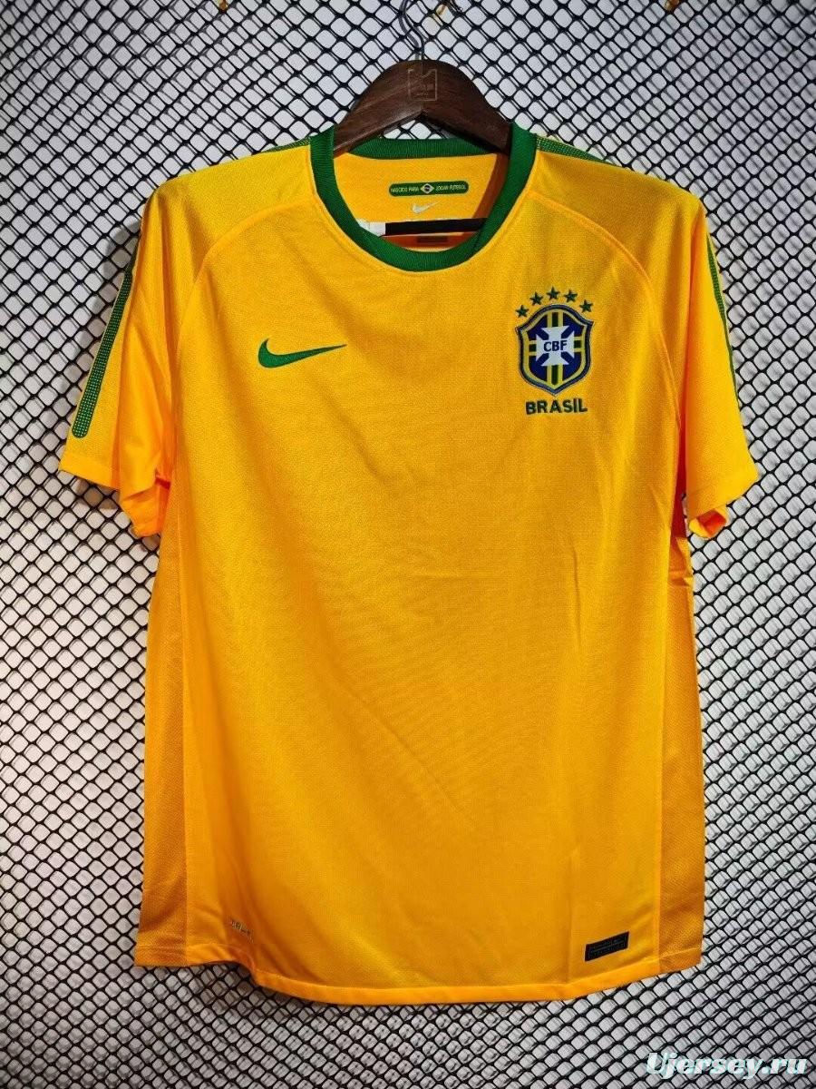 Retro 2010 Brazil Home Jersey