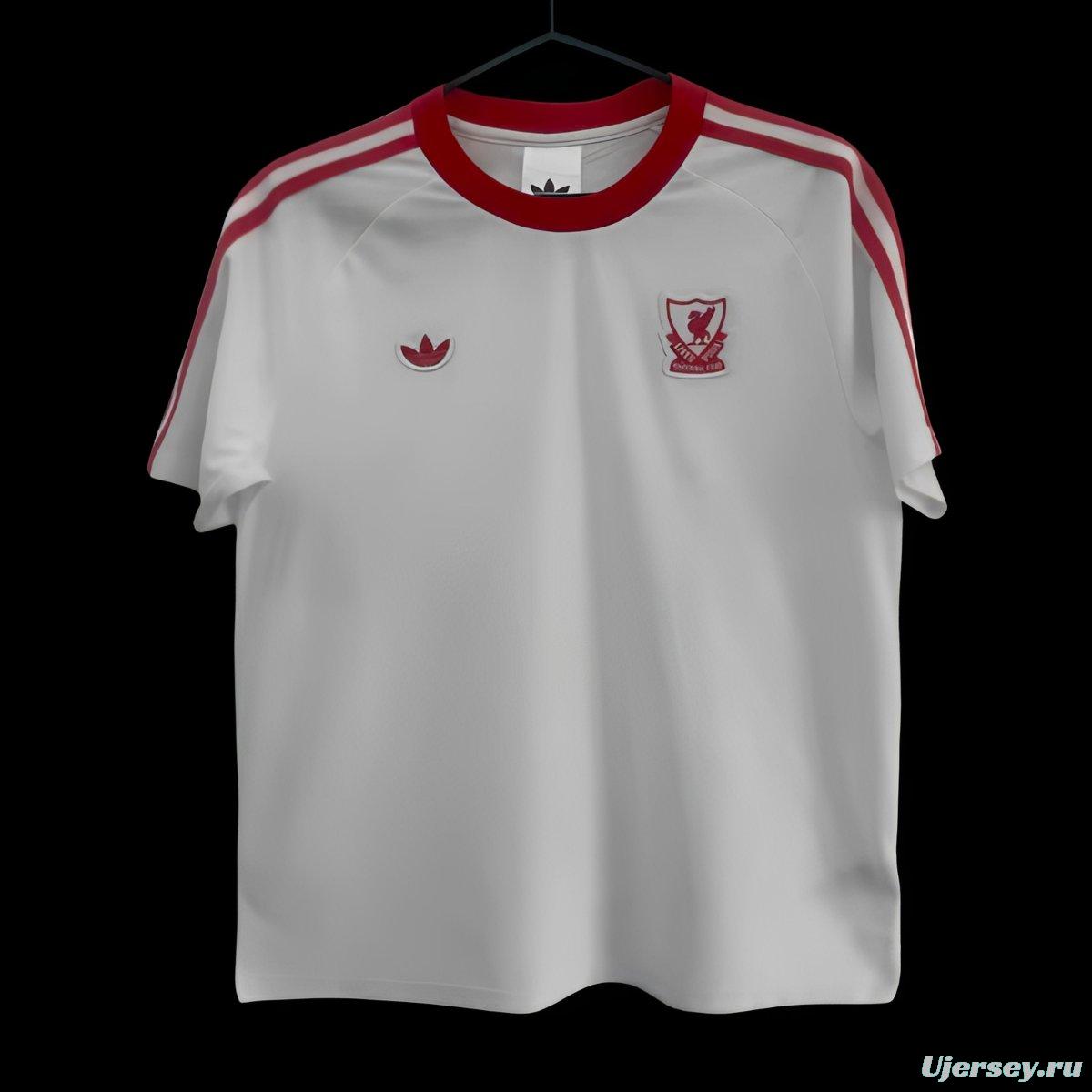 2026 Liverpool Adidas Terrace Icons White Jersey