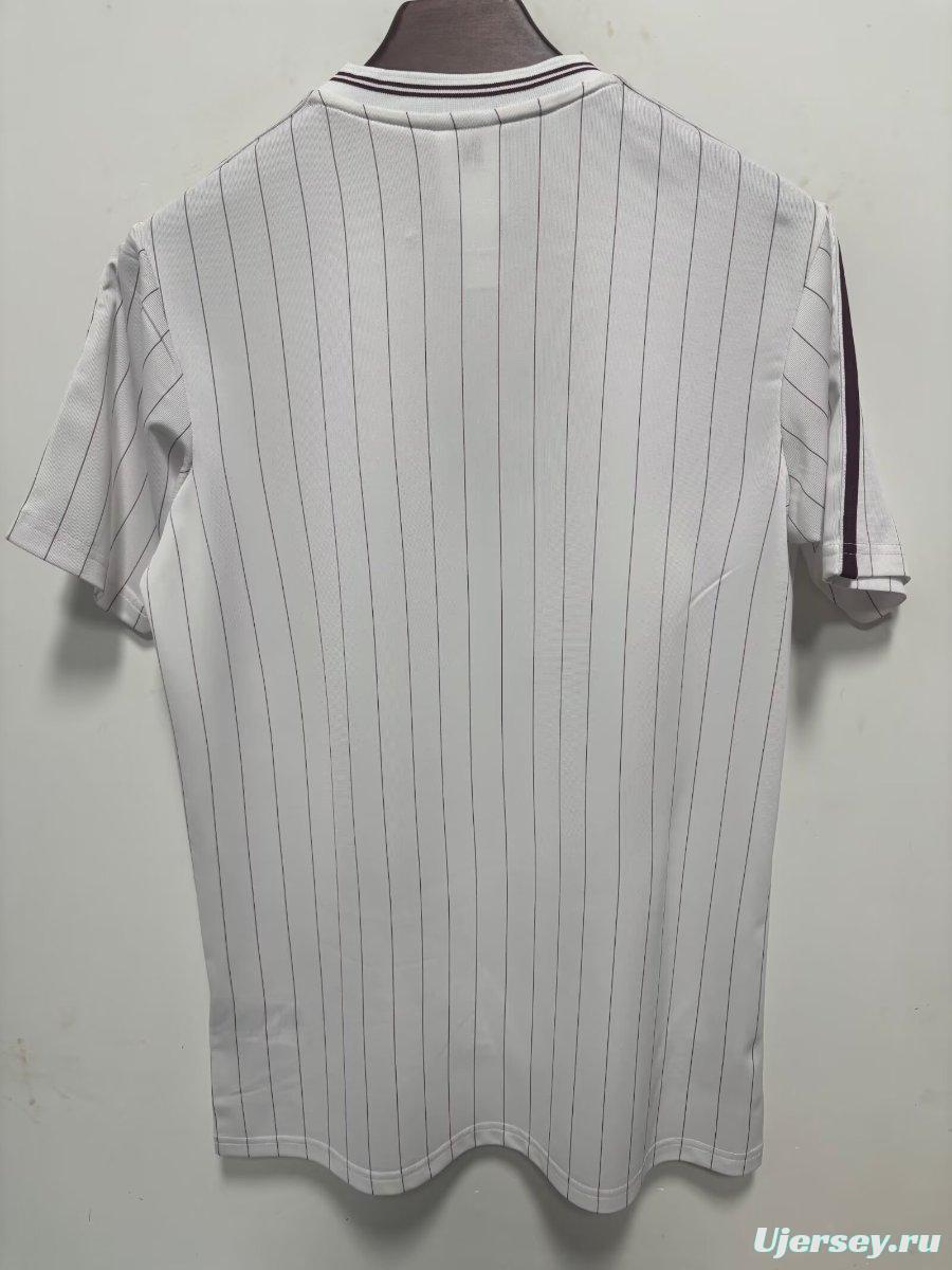 2026 Aston Villa Adidas Terrace Icons White Jersey