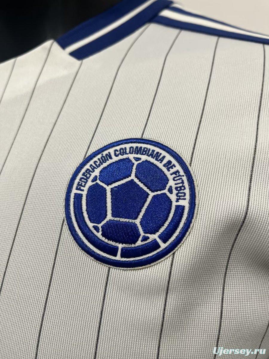 2026 Colombia Adidas Terrace Icons White Jersey