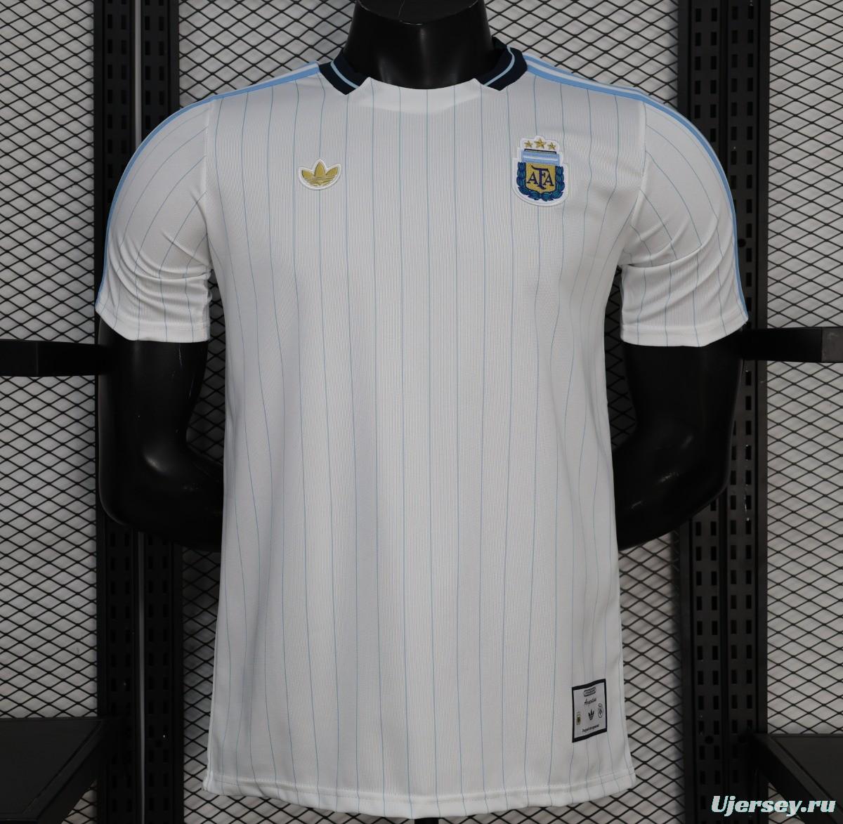 Player Version 2026 Argentina White Terrace Icons Jersey