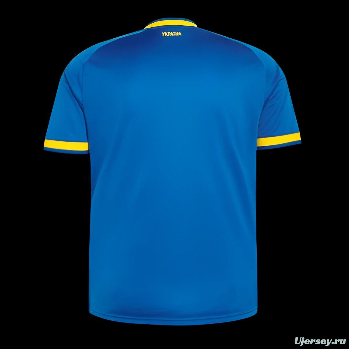 2026 Ukraine Away Blue Jersey