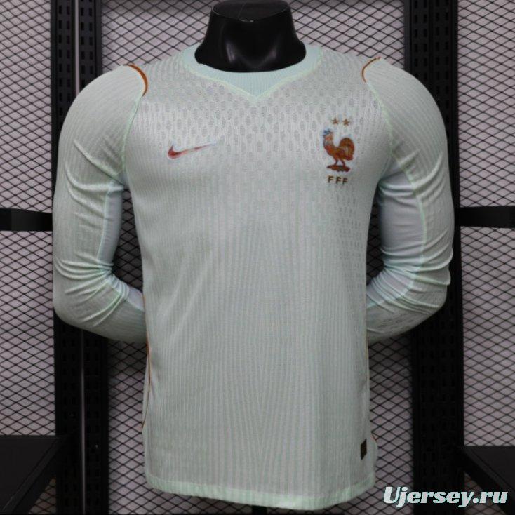 Player Version 26/27 France Mint Green Away Long Sleeve Jersey