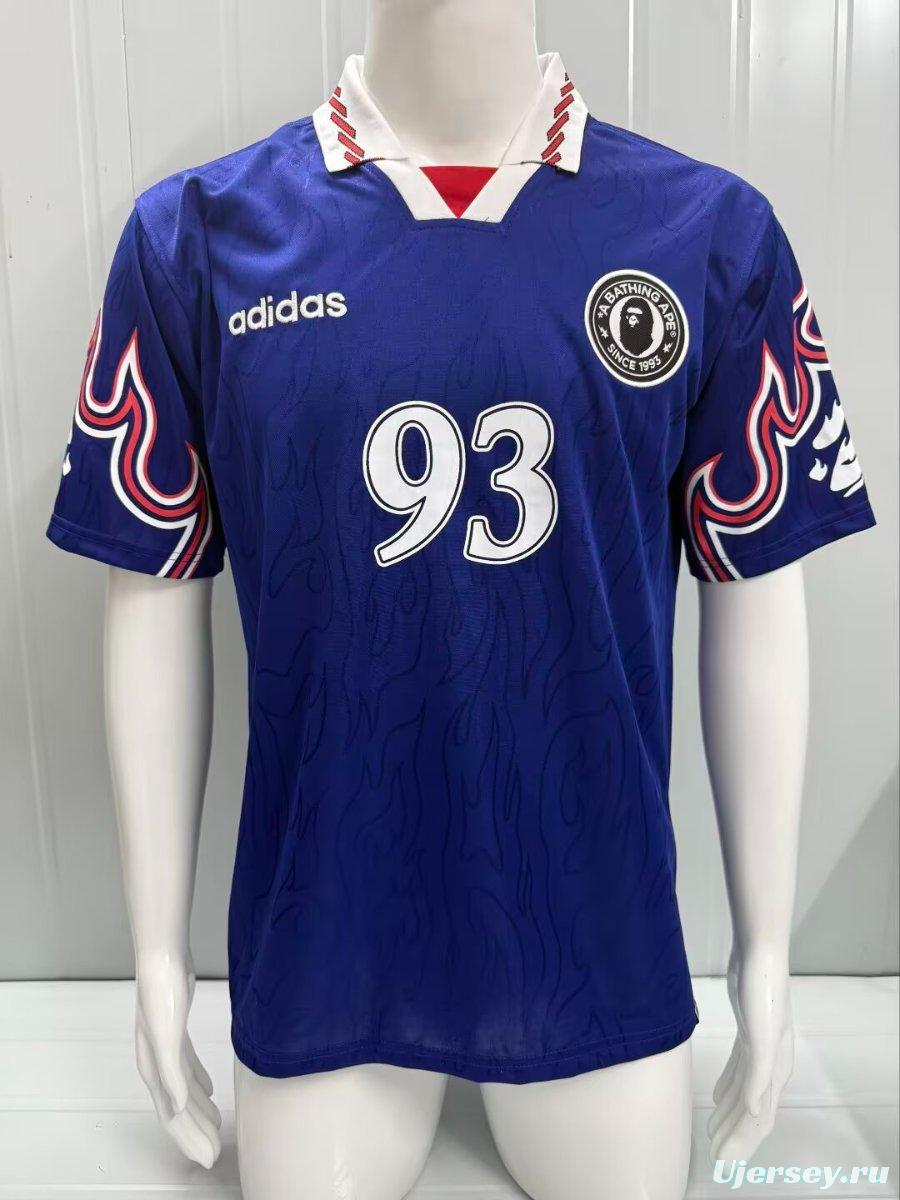 2026 A BATHING APE BAPE X Adidas Flame BLue Jersey
