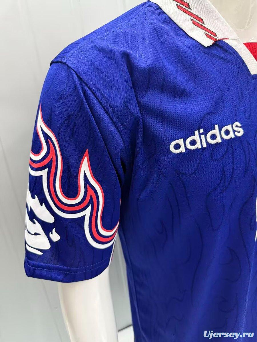 2026 A BATHING APE BAPE X Adidas Flame BLue Jersey